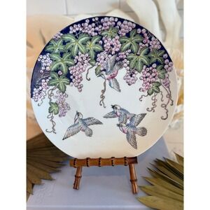 Vintage Decorative Grapevine Bird Plate